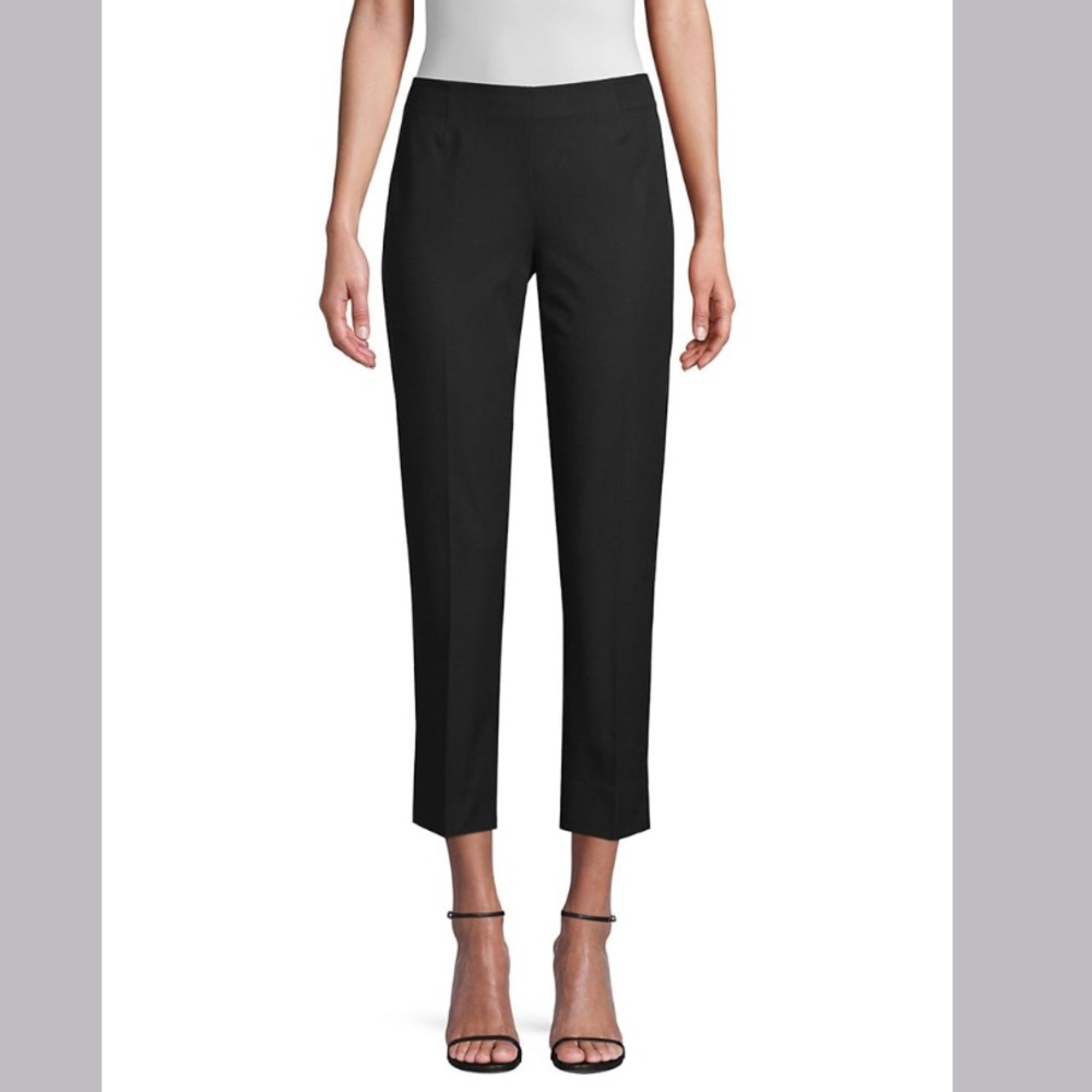 Lafayette 148 New York Black Side-Zipper Pants